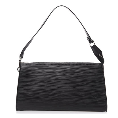 Louis Vuitton Epi Pochette Accessories 24 Black 1 of 6