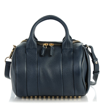 Alexander Wang Pebbled Lambskin Rockie Navy 1 of 6