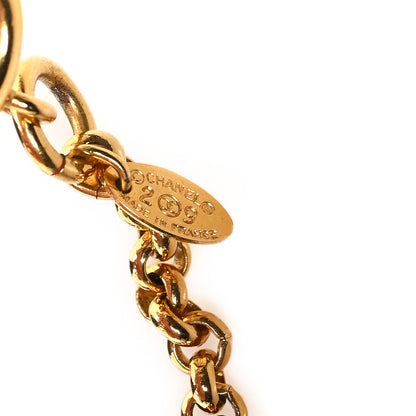 Chanel CC Medallion Long Chain Necklace Gold 5 of 6