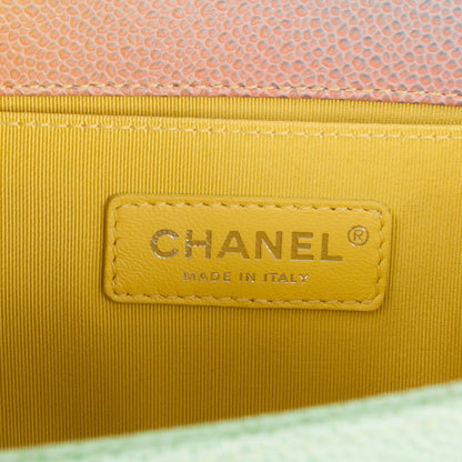 Chanel Caviar Quilted Medium Cuba Rainbow Boy Flap Multicolor 8 of 9