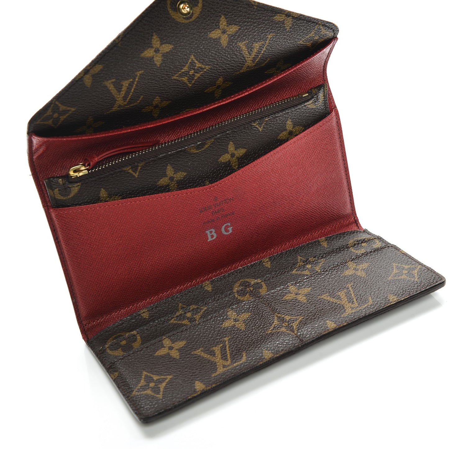 Monogram Josephine Wallet Red