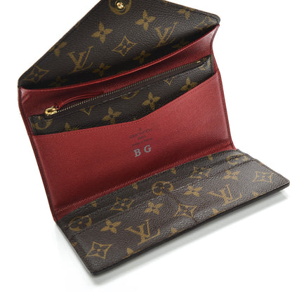 Louis Vuitton Monogram Josephine Wallet Red 5 of 9