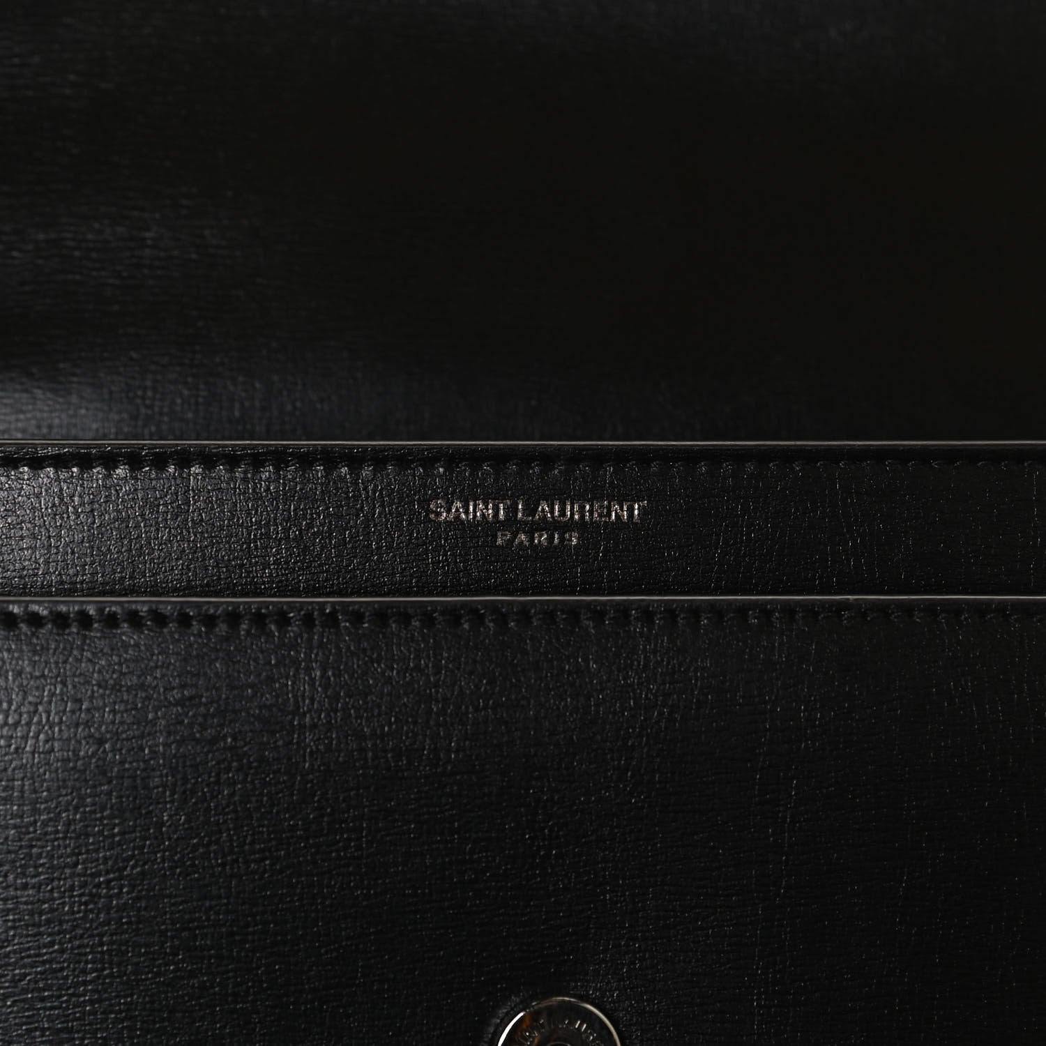 Saint Laurent Calfskin Medium Monogram Sunset Black 7 of 13