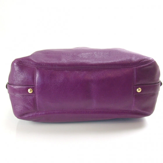 FASHIONPHILE COACHLeatherMaggieLargeTotePlum 5 of 10