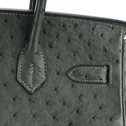 Hermes Ostrich Birkin 30 Graphite 25 of 27
