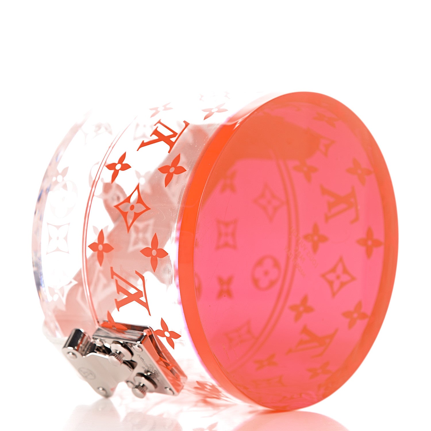 Louis Vuitton Transparent Plexiglass Box Scott Fluorescent Pink 4 of 6