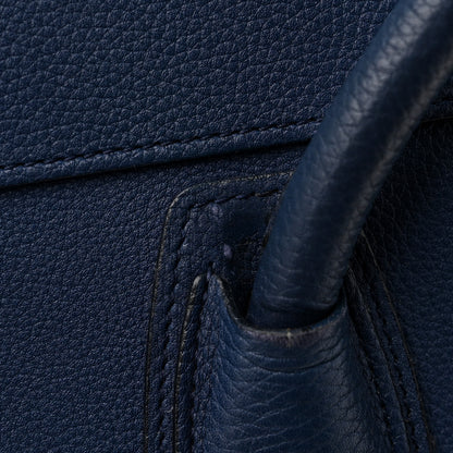 Celine Drummed Calfskin Micro Luggage Marine 13 of 14