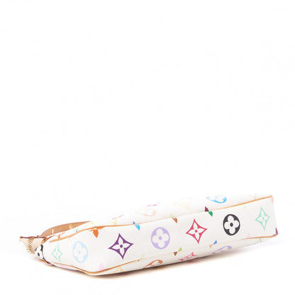 Louis Vuitton Monogram Multicolor Pochette Accessories White 3 of 8