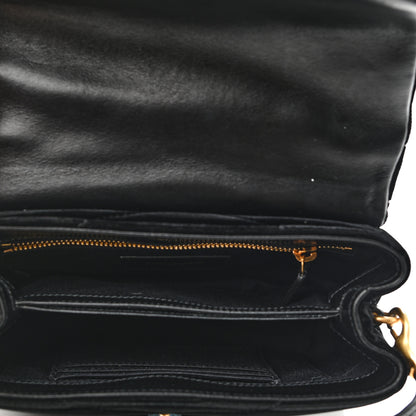 Saint Laurent Velvet Y Quilted Monogram Toy Loulou Chain Satchel French Black 5 of 12