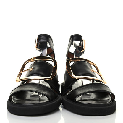 Givenchy Nappa Buckle-Strap Sandals 35 Black 2 of 4