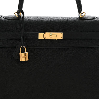 Hermes Taurillon Clemence Kelly Retourne 35 Black 8 of 10