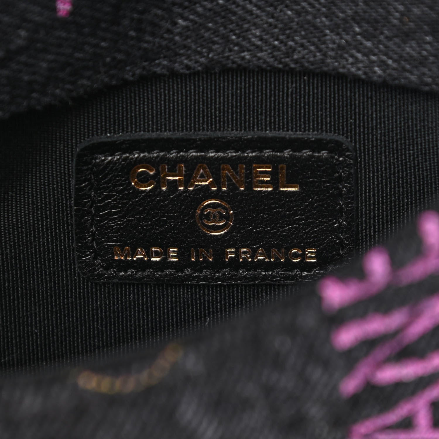 Chanel Denim Quilted Denim Mood Clutch With Chain Black Multicolor 6 of 11