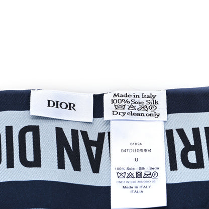 Christian Dior Silk Tie Dye Mitzah Scarf Blue Multicolor 3 of 4