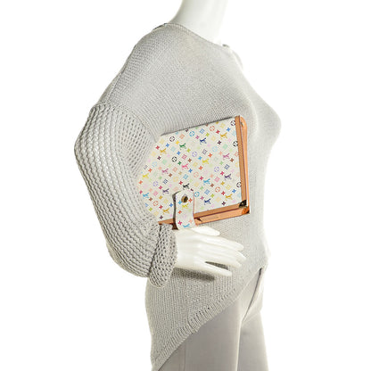Louis Vuitton Monogram Multicolor Large Ring Agenda Cover White 2 of 7