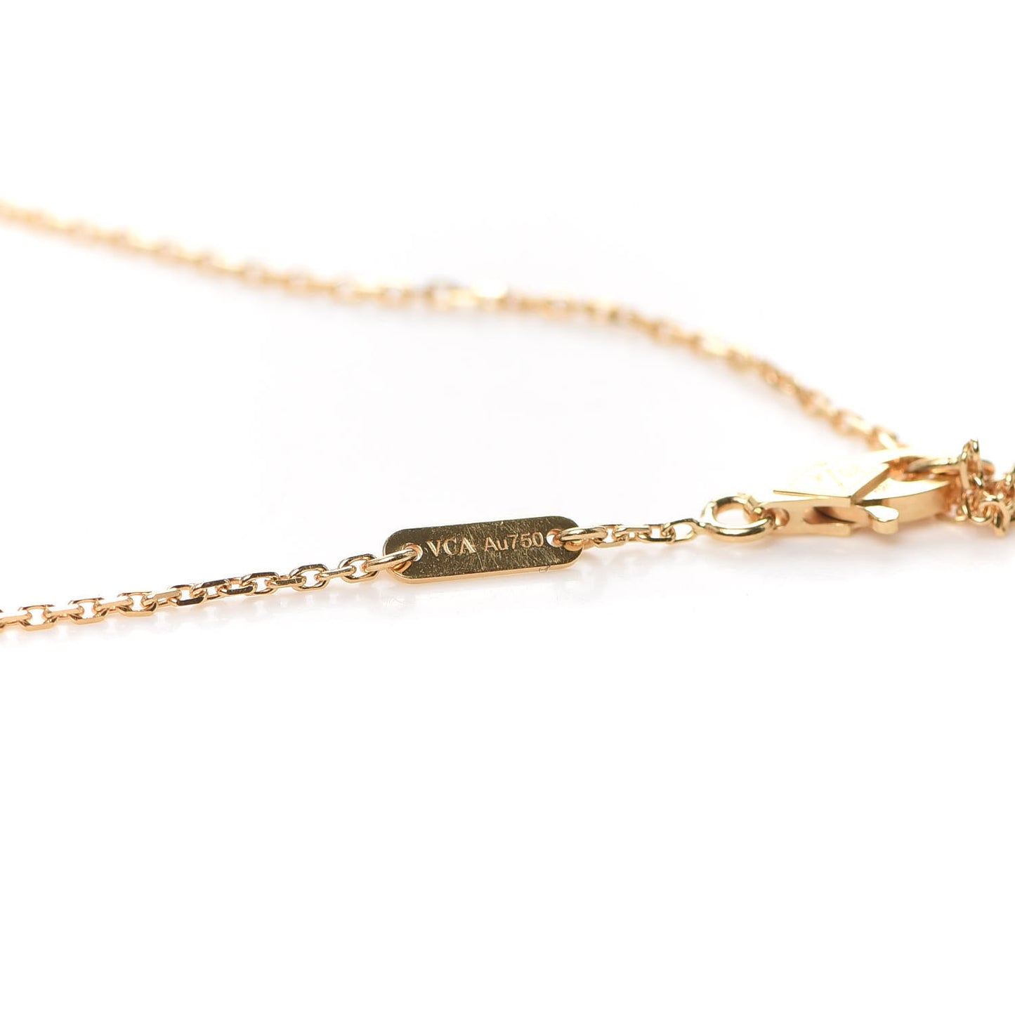 18K Yellow Gold Mother of Pearl Sweet Alhambra Bracelet