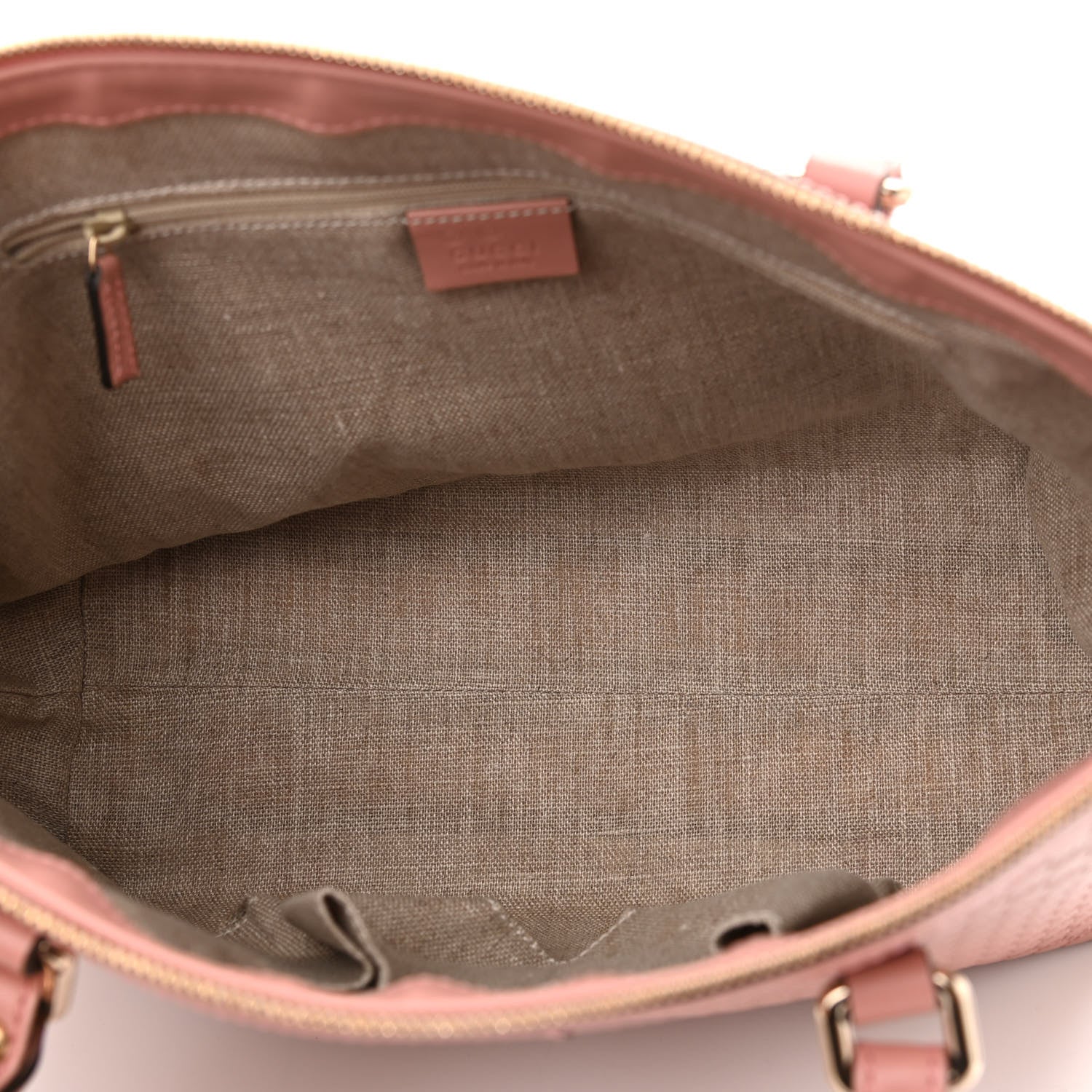 Gucci Soft Microguccissima Small Zippered Satchel Soft Pink 5 of 10