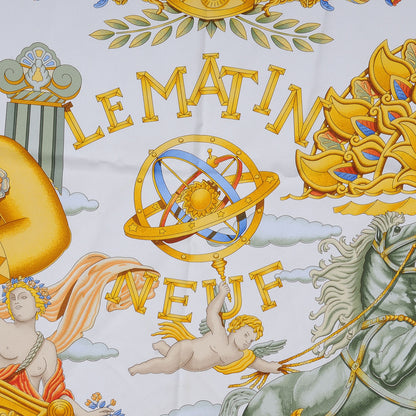 Hermes Silk Le Matin Neuf Scarf 90 5 of 8