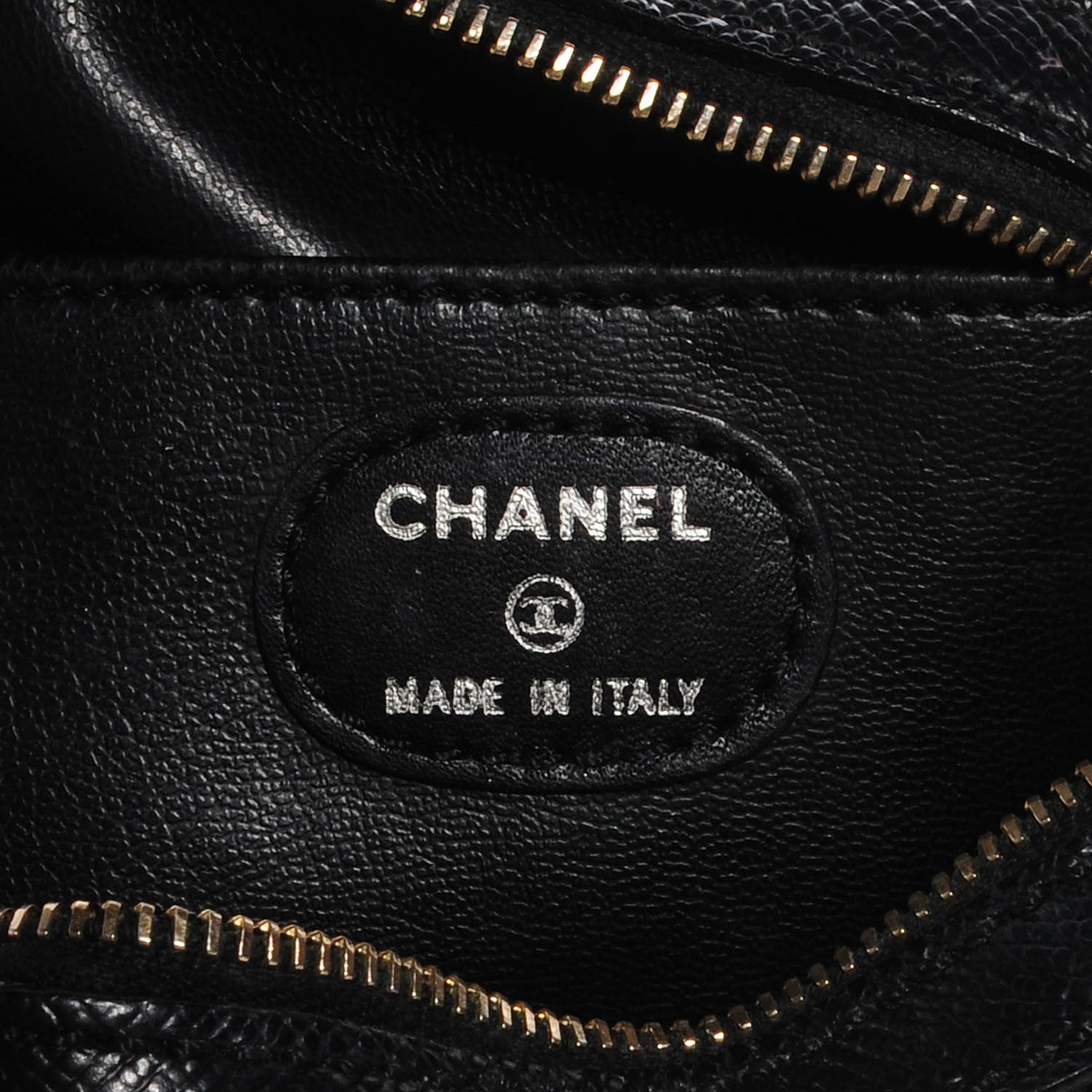 Chanel Grained Calfskin Vanity Cosmetic Case Black 5 of 8