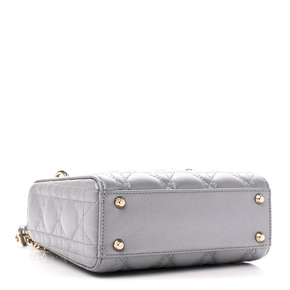 Christian Dior Lambskin Cannage Mini Lady Dior Grey 4 of 11