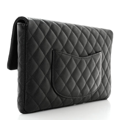 Chanel Caviar Quilted Flap Clutch Black 3 of 7