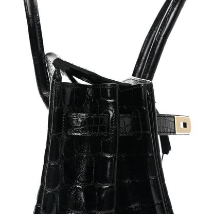 Hermes Shiny Niloticus Crocodile Birkin 30 Black 13 of 33