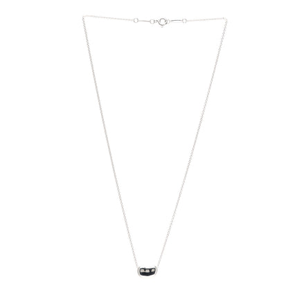 Tiffany Sterling Silver 9mm Elsa Peretti Bean Pendant Necklace 3 of 4