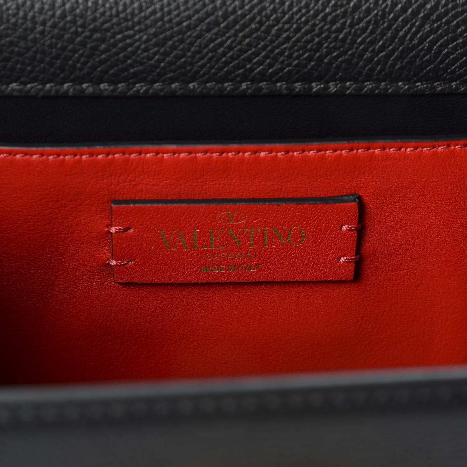 Valentino Garavani Grainy Calfskin Small VSling Shoulder Bag Black 7 of 10