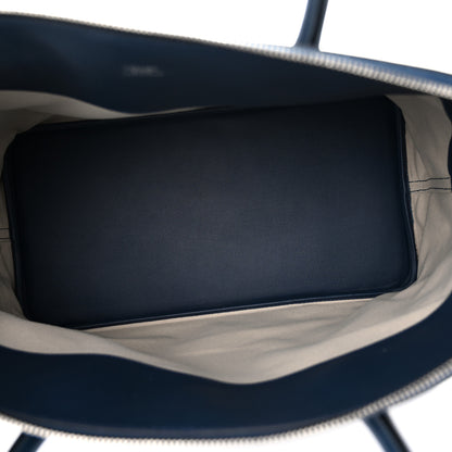 Hermes Evercolor 1923 Bolide 45 Baseball Bag Bleu De Malte Blanc 5 of 10