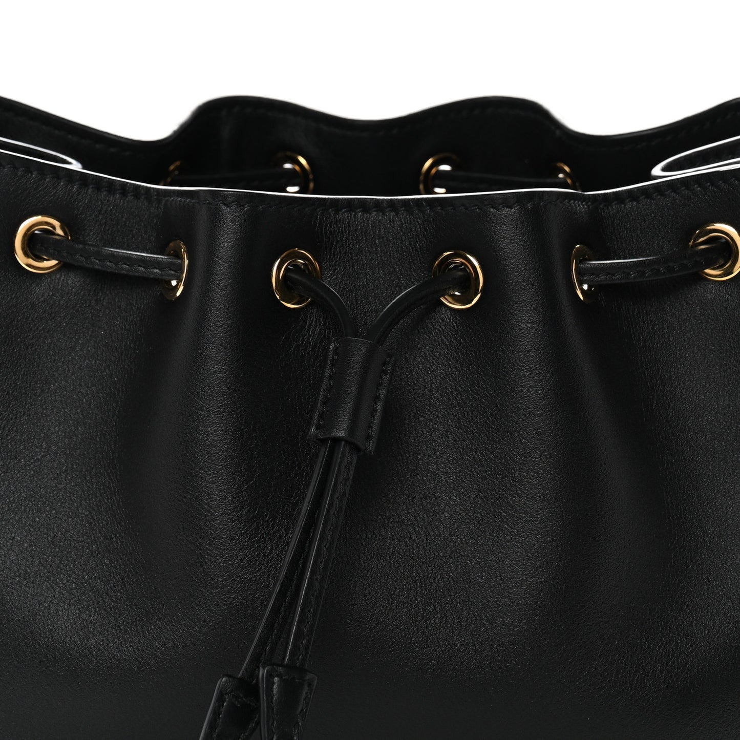 Soft Calfskin Mini Darling Bucket Bag Black