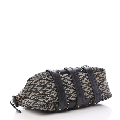Valentino Garavani Jacquard Print V logo Shoulder Bag Black 4 of 19