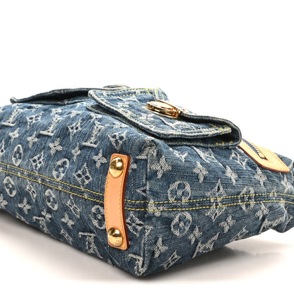 Louis Vuitton Monogram Denim Baggy PM Blue 8 of 8
