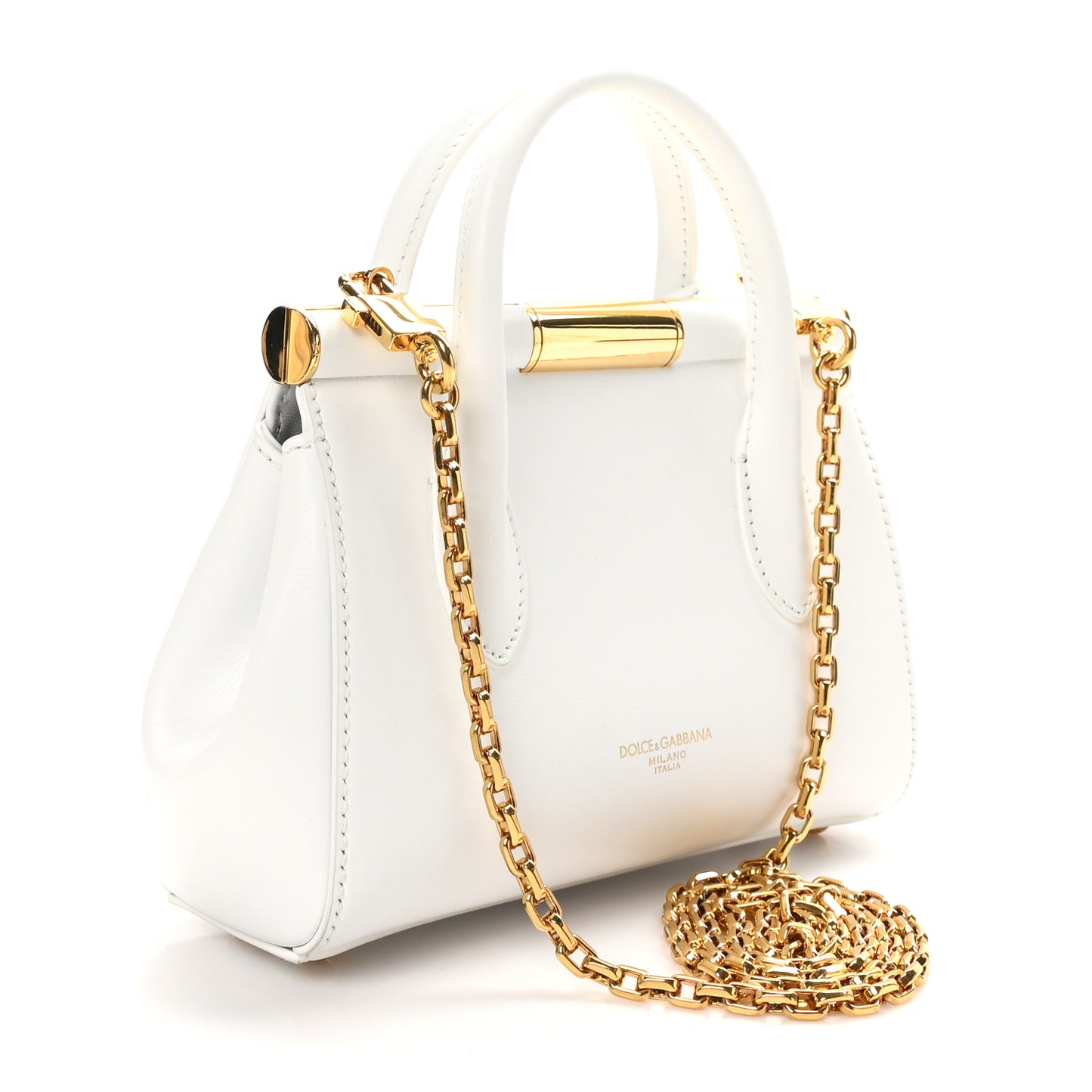 Vitello Mini Marlene Day Bag White