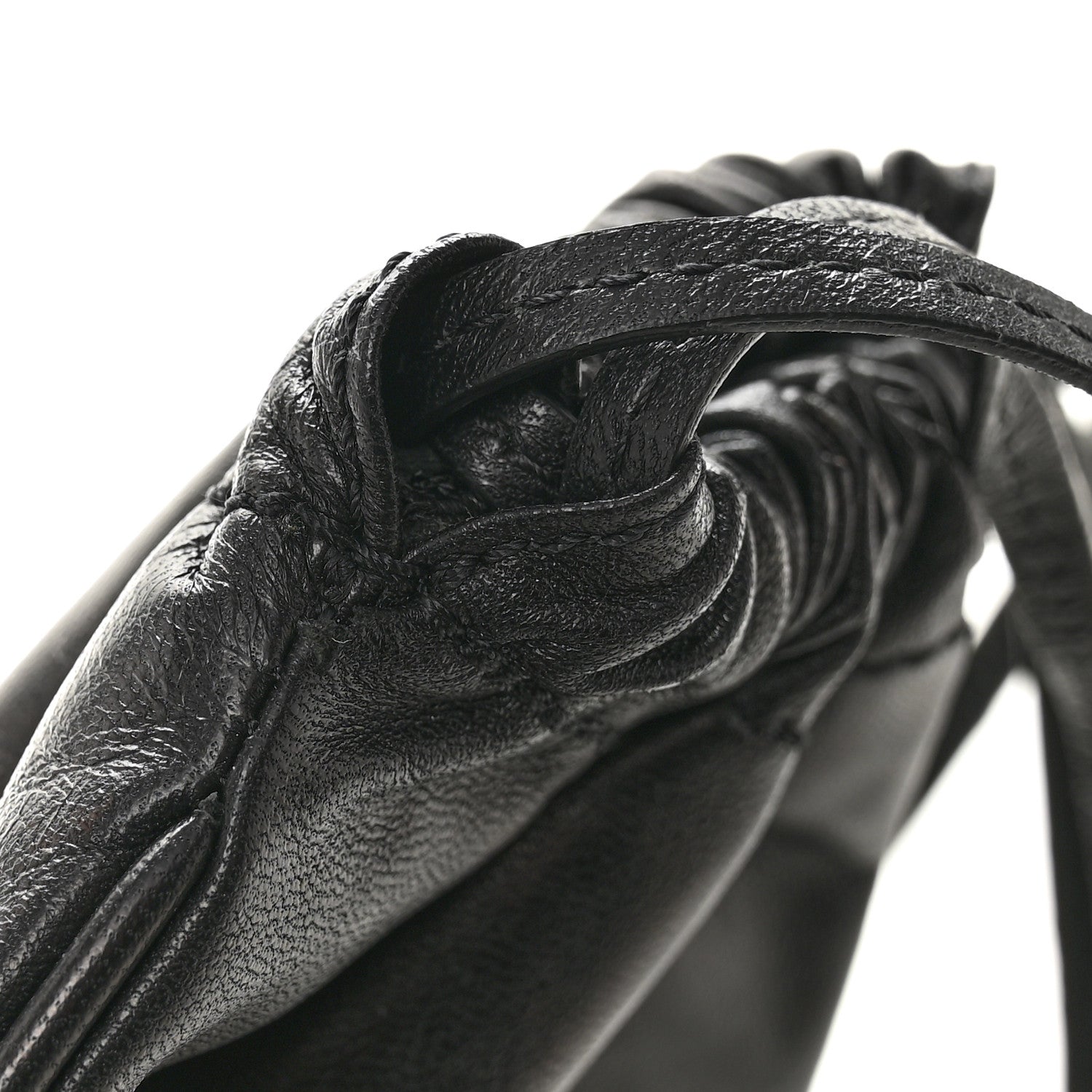 Valentino Garavani Calfskin Rockstud Drawstring Pouch Black 8 of 10