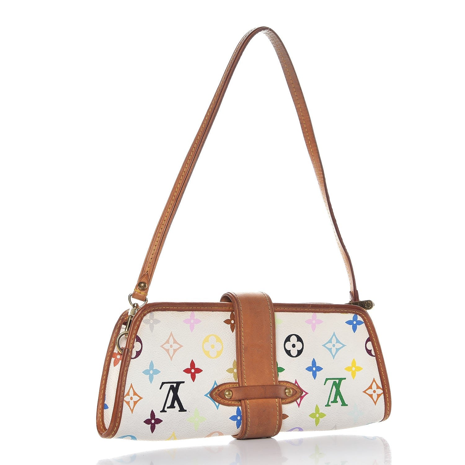 Louis Vuitton Monogram Multicolor Shirley White 4 of 13