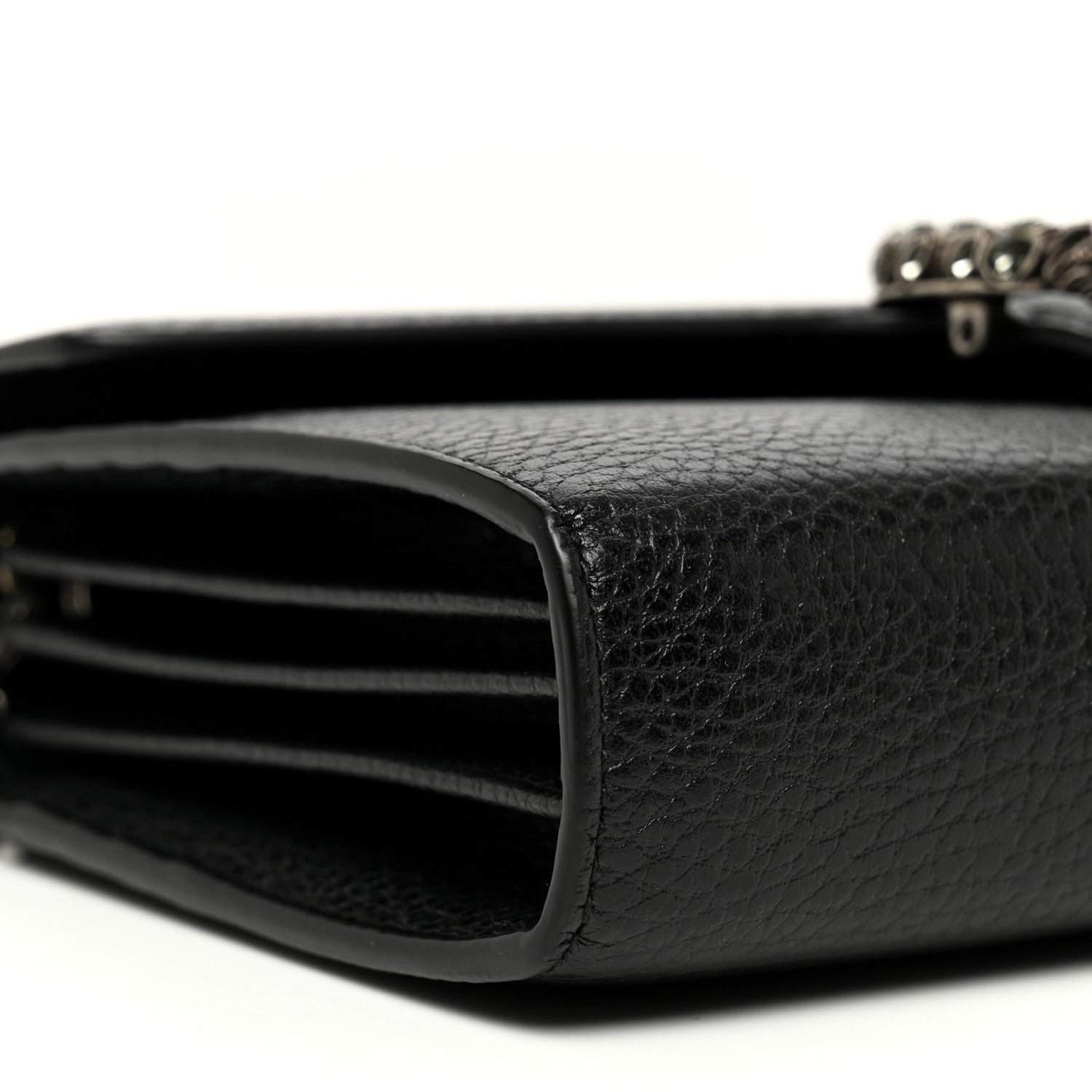 Gucci Calfskin Mini Dionysus Chain Wallet Black 8 of 9
