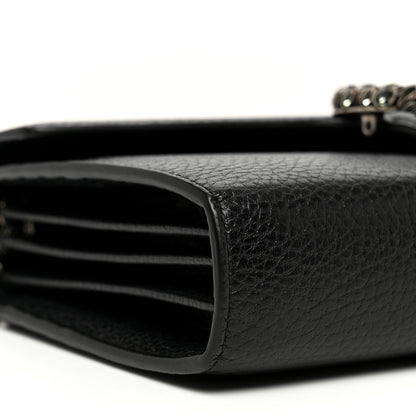 Gucci Calfskin Mini Dionysus Chain Wallet Black 8 of 9