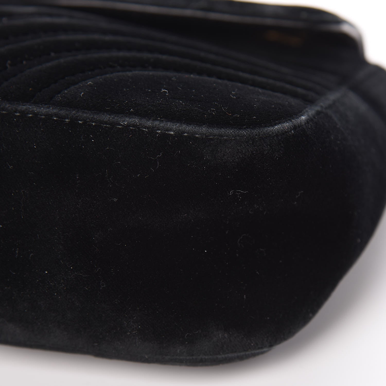 Gucci Velvet Matelasse Medium GG Marmont Shoulder Bag Black 11 of 11