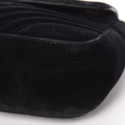 Gucci Velvet Matelasse Medium GG Marmont Shoulder Bag Black 11 of 11