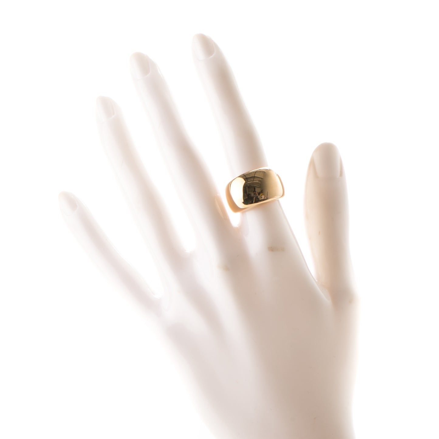 18K Yellow Gold Nouvelle Vague Dome Ring 51 5.75