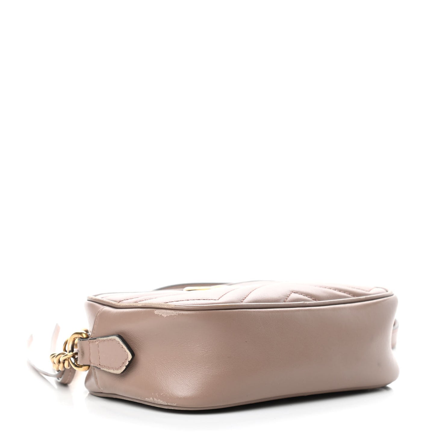 Calfskin Matelasse Mini GG Marmont Chain Shoulder Bag Porcelain Rose