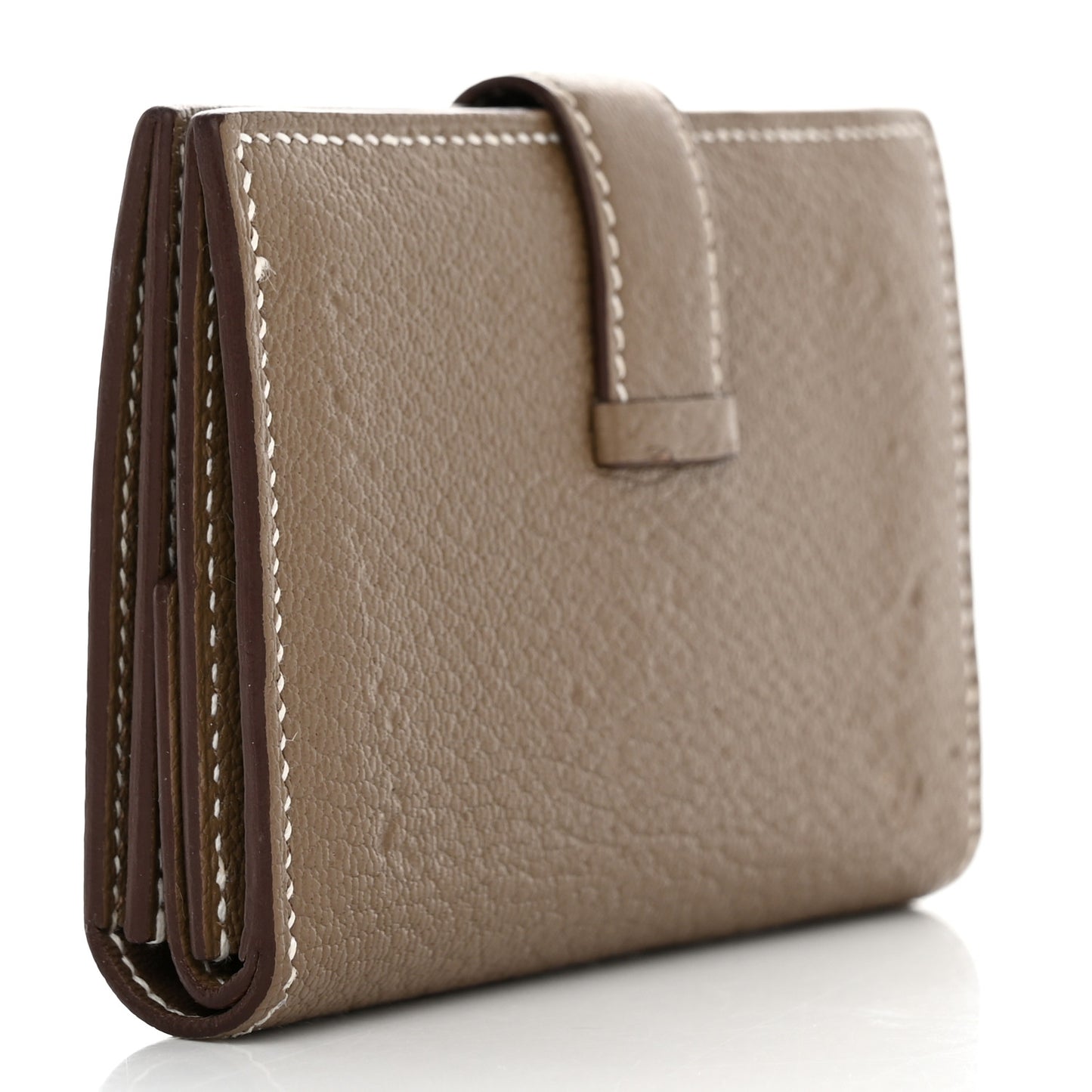 Chevre Mysore Mini Bearn Wallet Etoupe