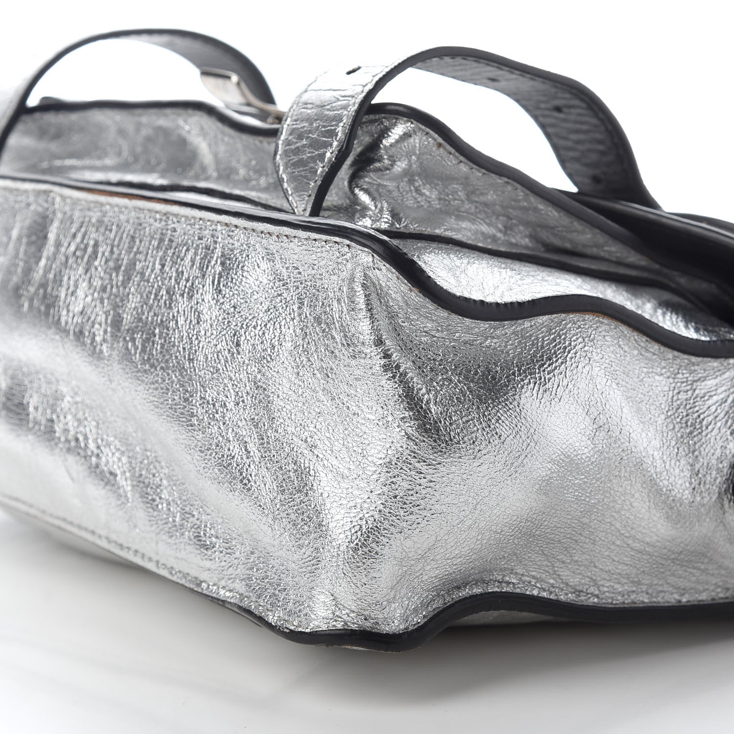 Proenza Schouler Metallic Lambskin PS1 Tiny Satchel Silver 8 of 9