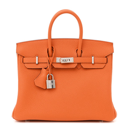 Hermes Togo Birkin 25 Orange 1 of 11