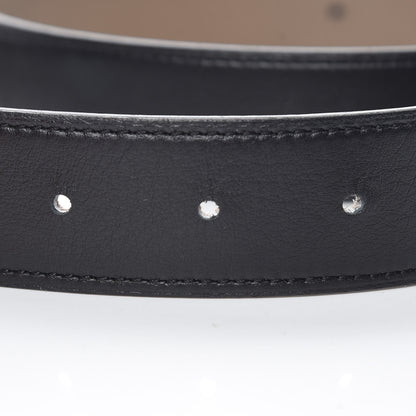Hermes Box Epsom 32mm H Belt 90 Black Etoupe 6 of 10