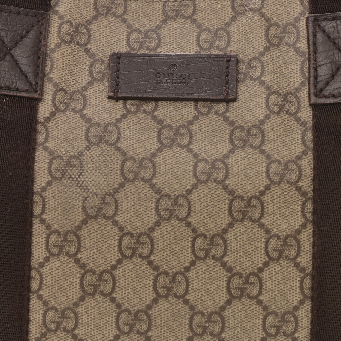 GG Plus Monogram Small Tote Dark Brown