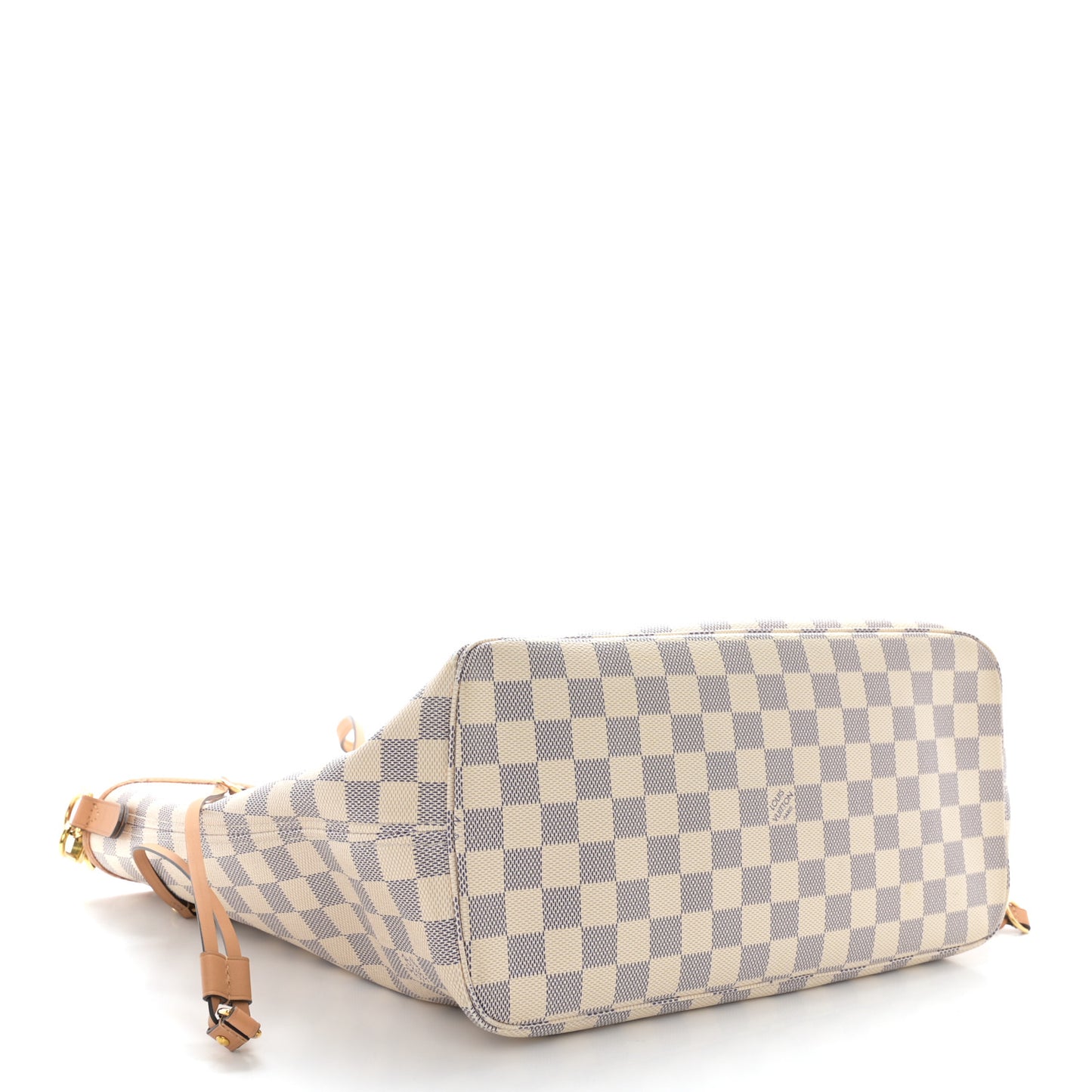 Damier Azur Braided Neverfull MM Orange