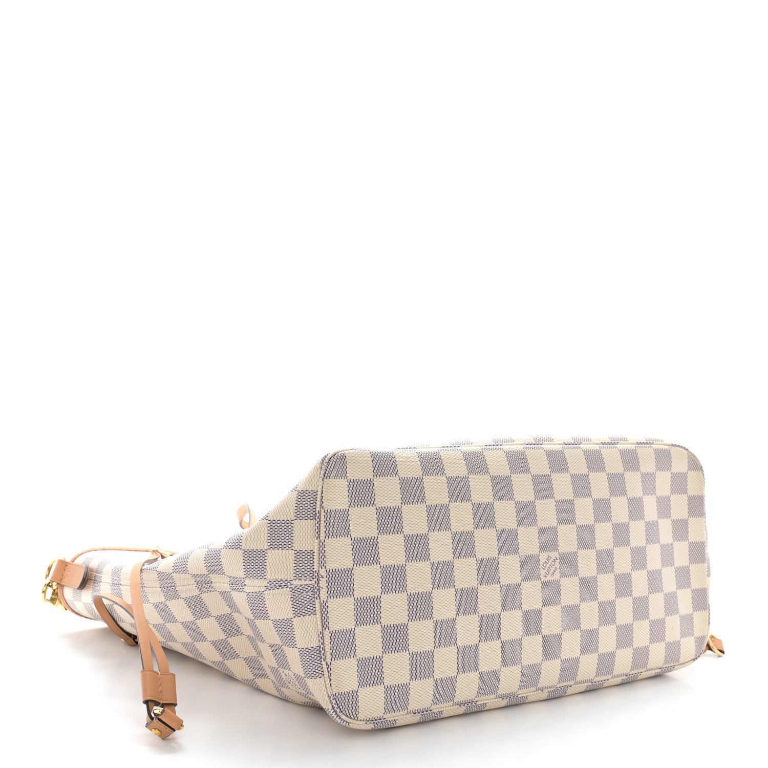 Louis Vuitton Damier Azur Braided Neverfull MM Orange 5 of 13