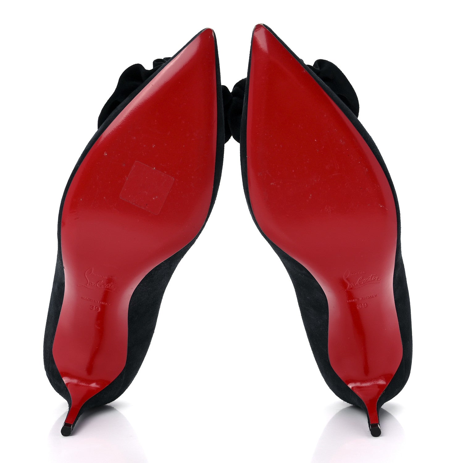 Christian Louboutin Veau Velours Anemosea 554 70 Pumps 39 Marine 6 of 10
