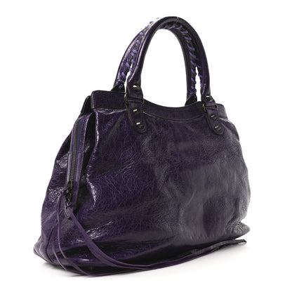 Balenciaga Agneau Classic Hardware Step Violet 3 of 10