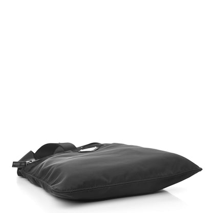 Prada Nylon Flat Messenger Bag Black 4 of 10